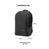 Dimensions of Nomatic Backpack 高級日用背囊 可擴容 20L 尺寸